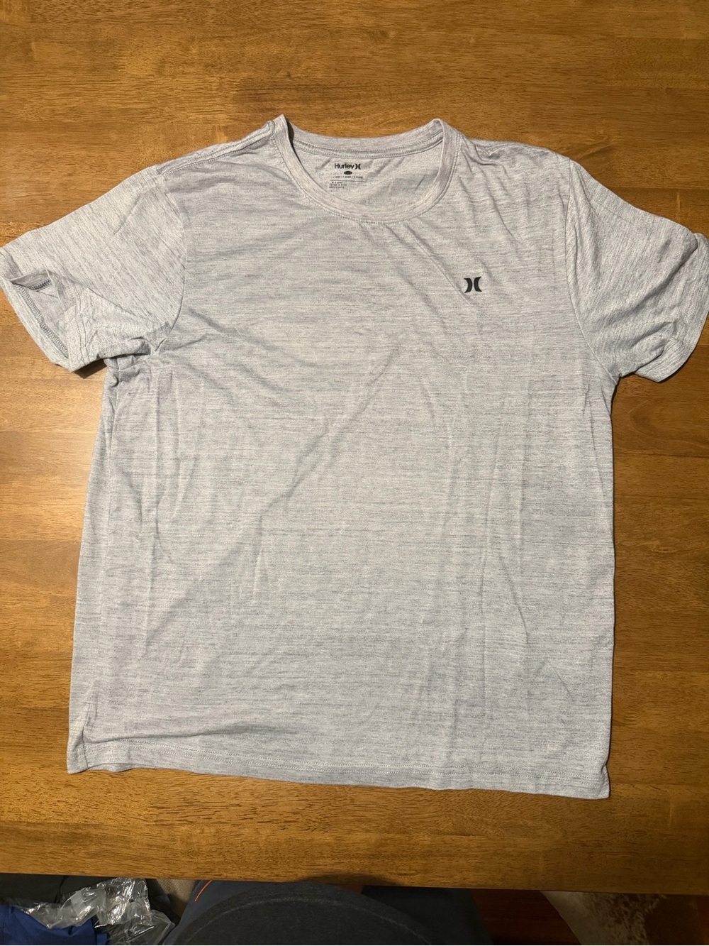 Hurley Light Heather Gray Short Sleeve Crew Tee